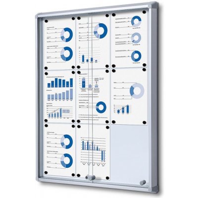 A-Z Reklama CZ Informační Vitrína s posuvnými dvířky s protipožární certifikací, SCSL9xA4 - pro 9 x A4 – Zboží Mobilmania