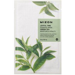 Mizon plátýnková 3D maska se zeleným čajem pro hydrataci a vitalitu pleti Joyful Time Essence Mask Green Tea 23 g