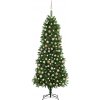 Vánoční stromek zahrada-XL Umělý vánoční stromek s LED a sadou koulí 240 cm zelený