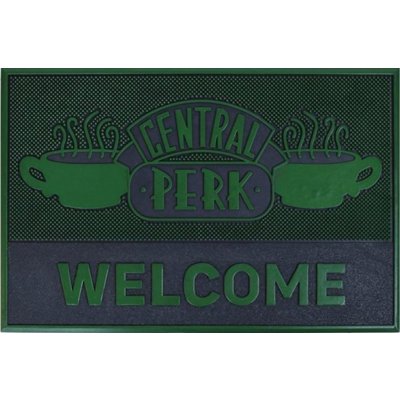 CurePink Gumová Friends Central Perk (60 x 40 cm) zelená [GP85482] – Zboží Dáma