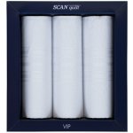 SCANquilt pánské kapesníky VIP 3 ks G81 bílé – Zboží Dáma
