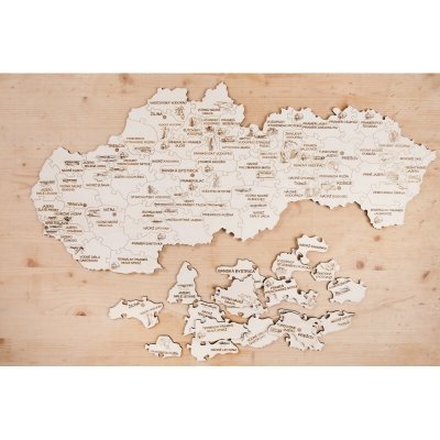 PDK8 Puzzle v dřevěné krabičce - Slovensko - Nejznámější vodní plochy – Hledejceny.cz