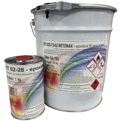 Betonax EP 02 dvousložková epoxidová barva na beton 5,5 kg šedá – Hledejceny.cz