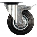 Kolečko otočné s brzdou, gumové 150kg 200/46/235mm – Sleviste.cz
