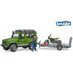 Bruder 2589 Land Rover s motocyklem Ducati Scrambler a řidičem 1:16 – Zbozi.Blesk.cz