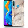 Pouzdro a kryt na mobilní telefon Huawei Picasee silikonové Huawei P30 Lite - Cream marble čiré