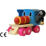 Detoa dřevěný vláček Krtek a mašinka – Zboží Dáma
