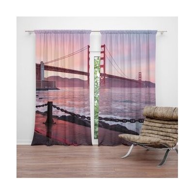 Sablio Závěs Golden Gate: 2ks 140x250cm – Hledejceny.cz