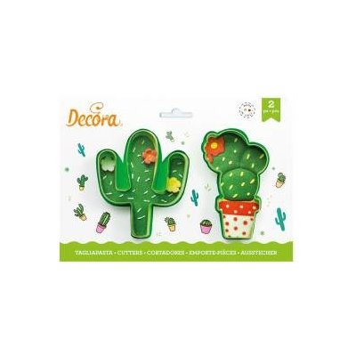 Kaktusy plastové vykrajovátko set 2 ks 7x9cm - Decora - Decora – Hledejceny.cz