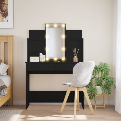 Nábytek XL s LED osvětlením černý 96 x 40 x 142 cm 837893 – Sleviste.cz