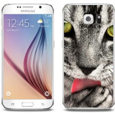 Pouzdro mmCase Gelové Samsung Galaxy S6 Edge - zelené kočičí oči – Zboží Mobilmania