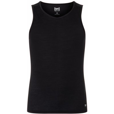 Super.natural pánský merino nátělník SIERRA140 tank Jet Black – Sleviste.cz