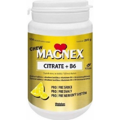 Magnex citrate 375 mg+B6 100 tablet – Zboží Mobilmania