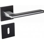 Italian Design Nicola KNIC S B00/M700 černá/chrom mat - klika ke dveřím s – WC – kličkou Kov, Černá/chrom mat – Zboží Mobilmania