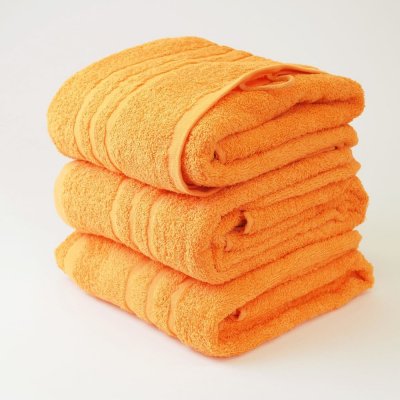 Dobrý Textil Osuška Economy Oranžová | 70 x 140 cm – Zboží Mobilmania