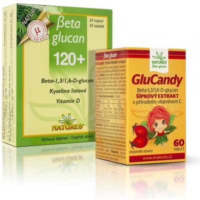 Beta Glucan 120+ a GluCandy 60 tabliet – Zbozi.Blesk.cz