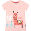 Dětské tričko Winkiki kids Wear dívčí tričko Lama světle-růžová