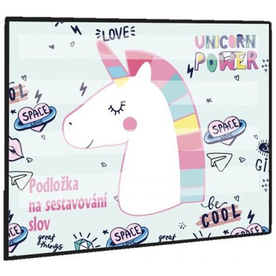 Podložka na sestavování slov Unicorn iconic