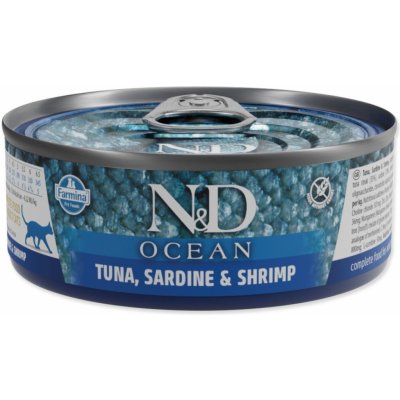 N&D Cat Ocean Adult Tuna & Sardine & Shrimps 70 g – Sleviste.cz