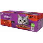 Whiskas Klasické pokrmy kuře hovězí jehně drůbež ve šťávě 40 x 85 g – Sleviste.cz