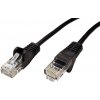 síťový kabel Gembird PP12-0.25M/BK Patch UTP, kat. 5e, 0.25m, černý