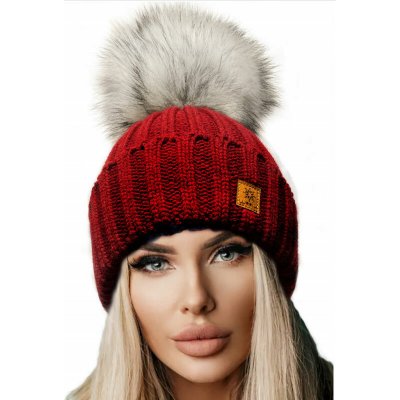 Fashionweek Dámská zimní čepice v bordové WOOLK RITA Vínově – Hledejceny.cz