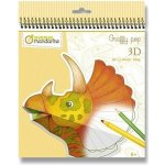 Avenue Mandarine Omalovánky Graffy Pop Mandala 3D Dinosaurus – Hledejceny.cz