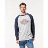 Pánské Tričko Rip Curl Retro Diamond LS TEE Cement Marle