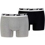 Puma Everyday Placed Logo Boxer 2P černá – Zboží Mobilmania