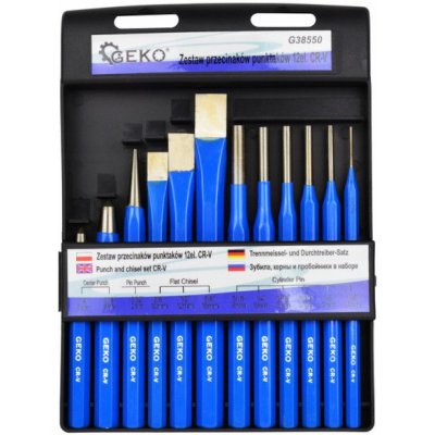Sada sekáčů a průbojníků 12ks G38550 GEKO – Hledejceny.cz