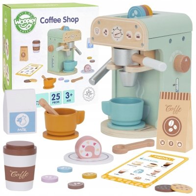 WOOPIE GREEN Dřevěný kávovar 25 ks Cukrárna Barista – Zboží Dáma