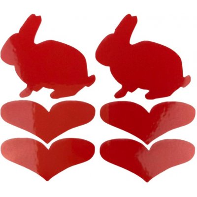 ShamanRacing Samolepky reflexní set hroch 6 ks červená – Zboží Dáma