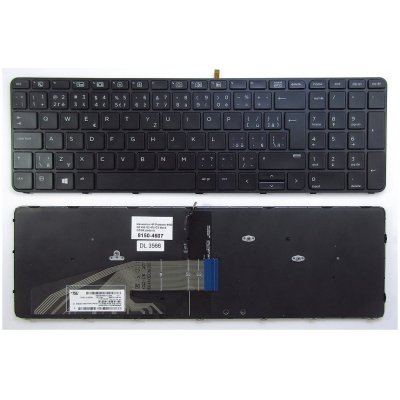 česká klávesnice HP Probook 450 G3 455 G3 470 G3 G4 650 G2 G3 655 G2 G3 černá CZ/SK podsvit