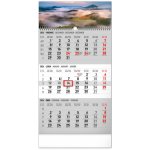 Nástěnný Česká krajina šedý 3měsíční 29,5 x 43 cm 2026 – Zboží Mobilmania