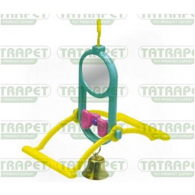 Tatrapet Ptačí zrcátko se zvonkem a bidýlkem 17 cm – Zboží Dáma