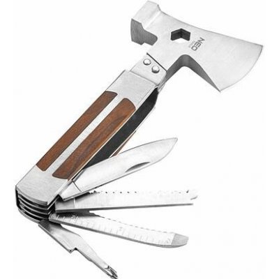 NEO multifunkční nástroj 11v1, sekera,kladivo,nože, pilky,otvírák, šroubovák 63-112 – Zboží Mobilmania