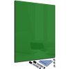 Tabule Glasdekor Magnetická skleněná tabule 100 x 150 cm láhvově zelená
