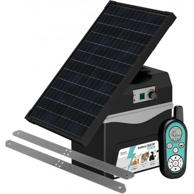 Bateriový RF zdroj fencee battery DUO RF BDX30 s ovladačem + solární panel 30 W + konzole – Hledejceny.cz