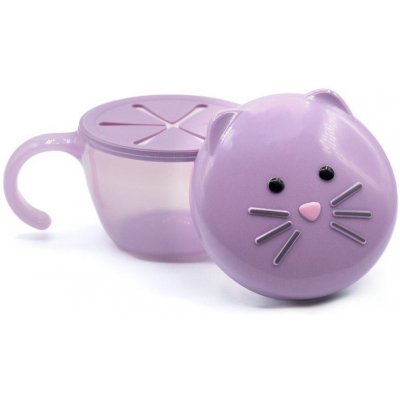 Melii Miska na svačinu s cestovním víčkem 210 ml Kočička – Zboží Dáma