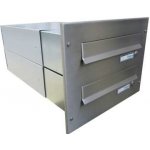 DOLS 2x poštovní schránka B-042 do sloupku + čelní deska s 2x zvonkem - NEREZ – Sleviste.cz