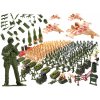 INKA Velká vojenská sada figurek vojáčků auta tanků a příslušenství 307 dílků