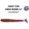 Návnada a nástraha Crazy Fish Vibro worm 8,5 cm 12 Ultraviolet Floating 5 ks