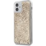 Pouzdro Guess 4G Liquid Glitter iPhone 12 mini zlaté – Zboží Mobilmania