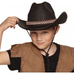 Boland Černý kovbojský klobouk se stuhou – Zboží Mobilmania