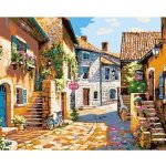 Norimpex diamantové malování Kamenná ulička v Itálii 30 x 40 cm – Zbozi.Blesk.cz