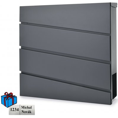 D3645 poštovní schránka antracit Antracit Ano – Hledejceny.cz