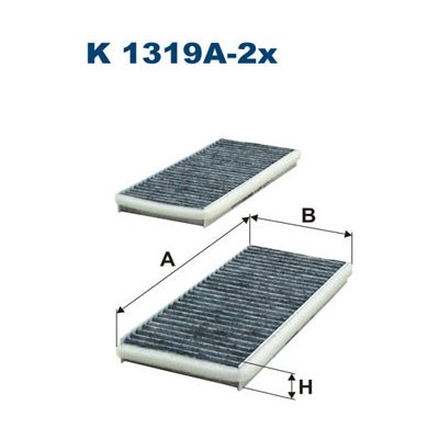 Filtr, vzduch v interiéru FILTRON K 1319A-2x – Hledejceny.cz