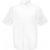 Pánská Košile Fruit of the Loom Oxford košile krátkýrukáv 651120 Bílá