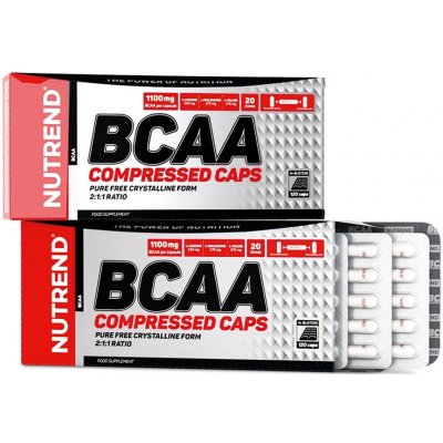 NUTREND BCAA COMPRESSED CAPS 120 kapslí – Hledejceny.cz