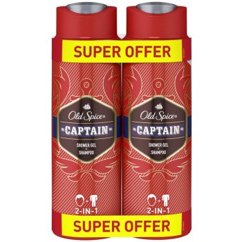 Old Spice Captain sprchový gel 2 x 400 ml dárková sada